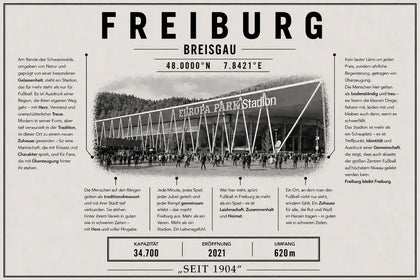 Freiburg Stadion Leinwand