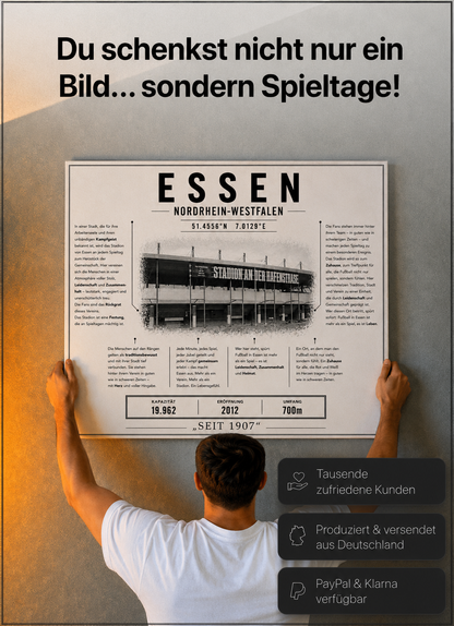 Essen Stadion Leinwand