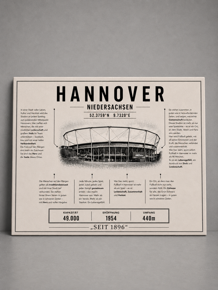 Hannover Stadion Leinwand
