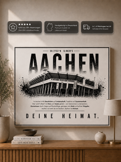 Aachen Stadion Leinwand