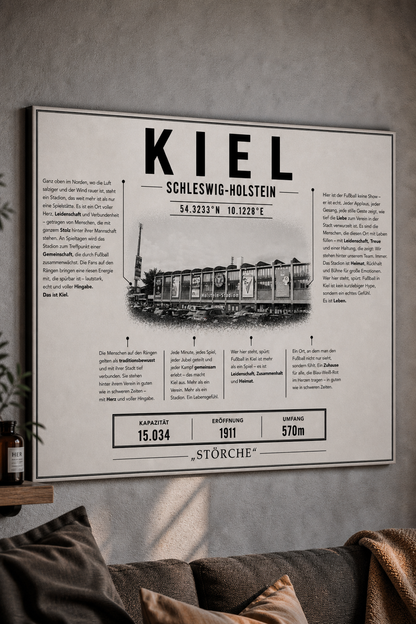 Kiel Stadion Leinwand