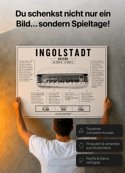 Ingolstadt Stadion Leinwand