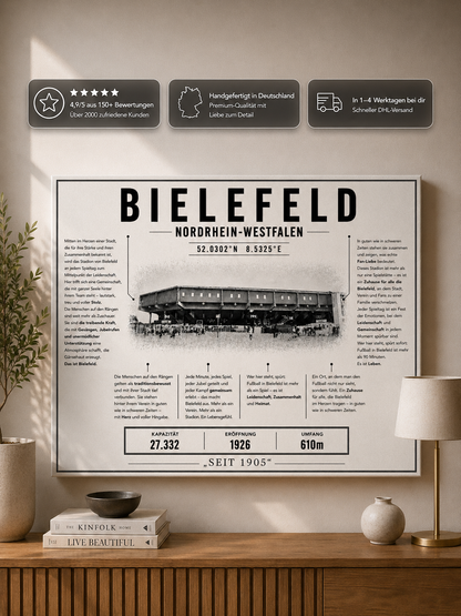 Bielefeld Stadion Leinwand