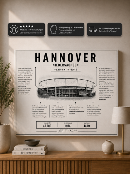 Hannover Stadion Leinwand