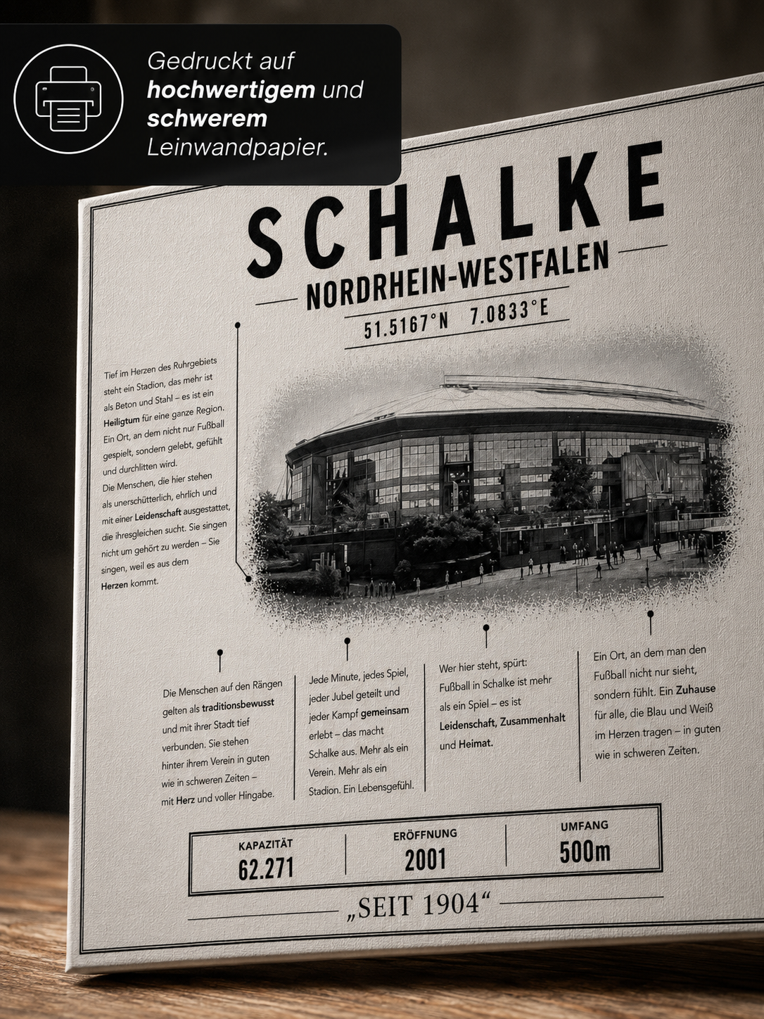 Schalke Stadion Leinwand – Detailansicht 2
