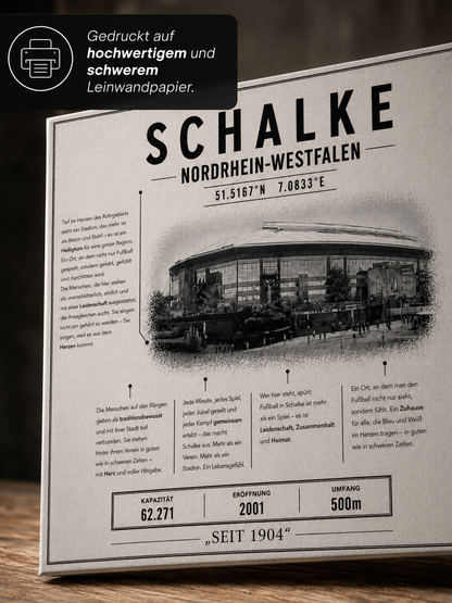 Schalke Stadion Leinwand