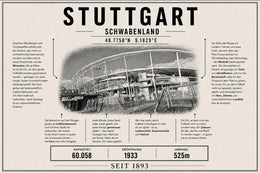 Stuttgart Stadion Leinwand