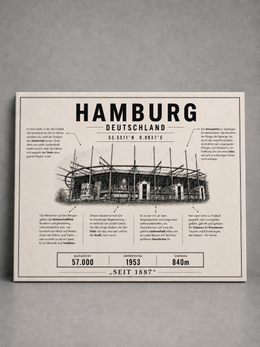 Hamburg Stadion Leinwand