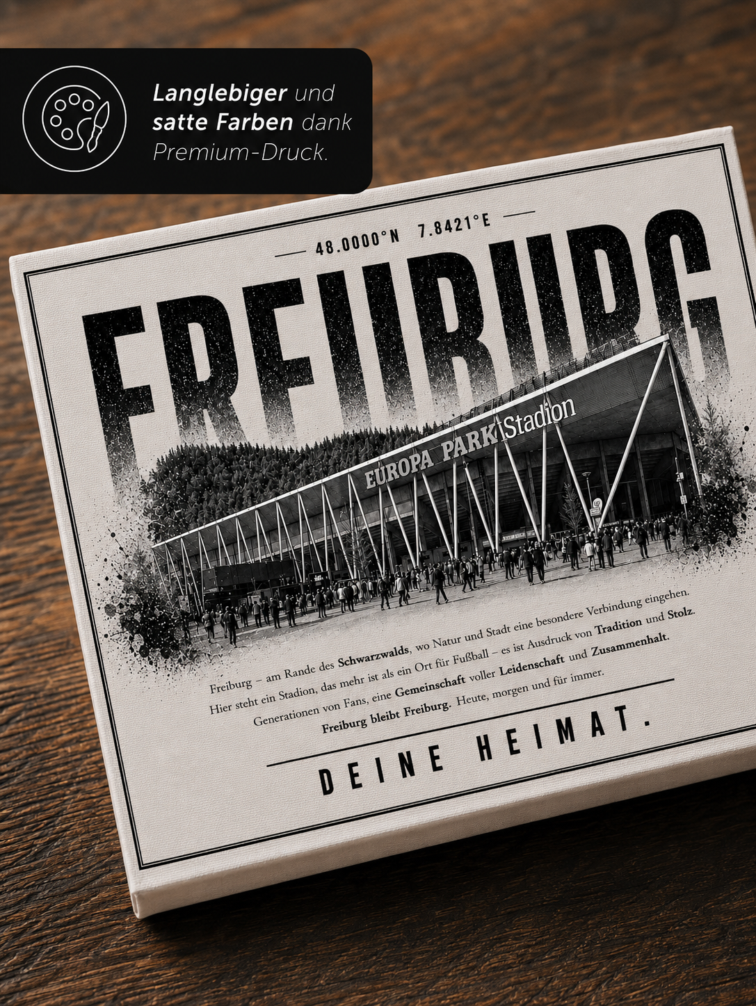 Freiburg Stadion Leinwand