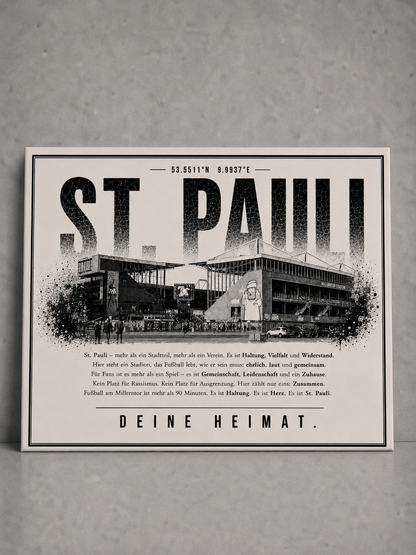 St. Pauli Stadion Leinwand