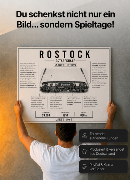 Rostock Stadion Leinwand