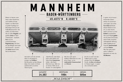 Mannheim Stadion Leinwand