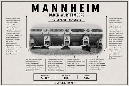 Mannheim Stadion Leinwand