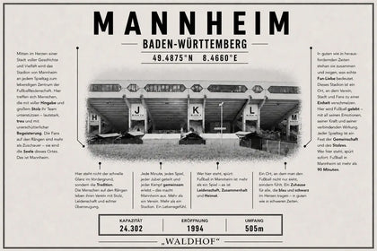 Mannheim Stadion Leinwand