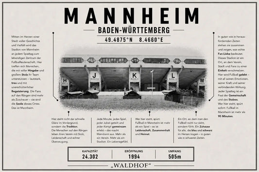 Mannheim Stadion Leinwand
