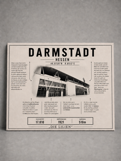 Darmstadt Stadion Leinwand