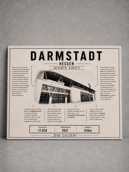Darmstadt Stadion Leinwand
