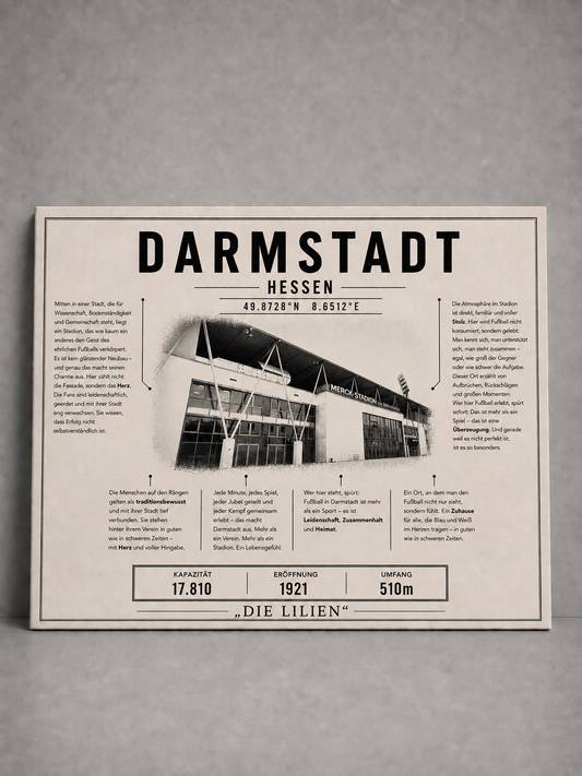 Darmstadt Stadion Leinwand