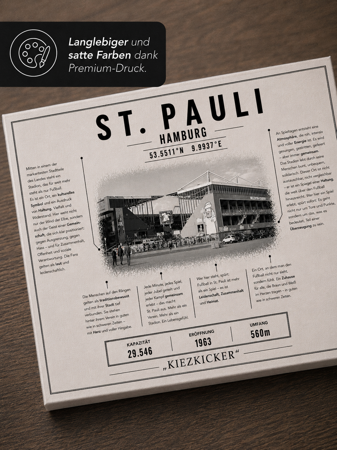 St. Pauli Stadion Leinwand