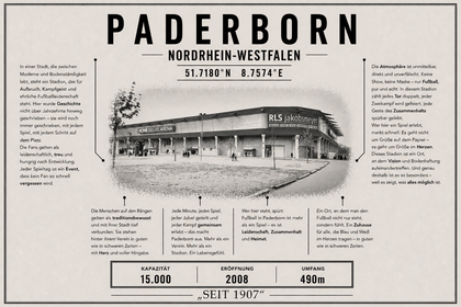 Paderborn Stadion Leinwand