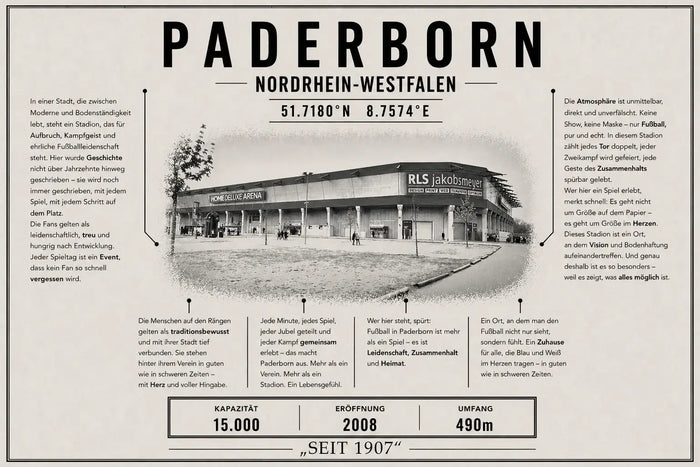 Paderborn Stadion Leinwand