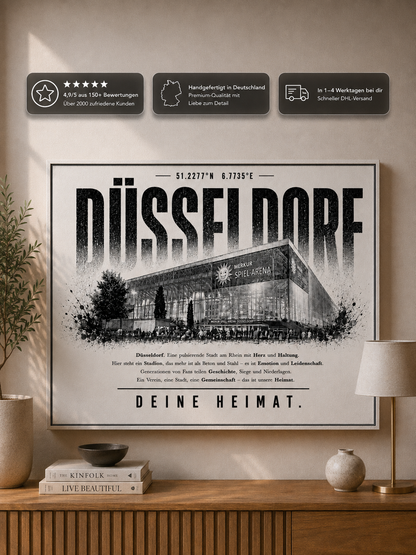 Düsseldorf Stadion Leinwand