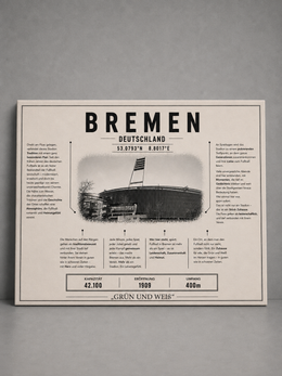 Bremen Stadion Leinwand