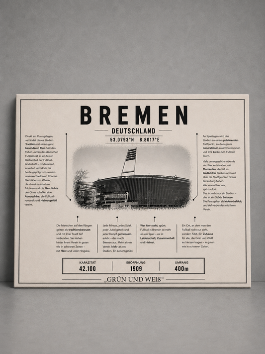 Bremen Stadion Leinwand