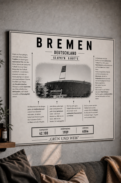 Bremen Stadion Leinwand