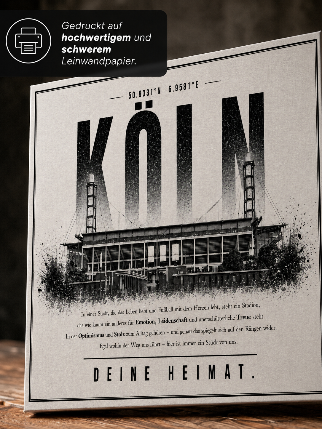Köln Stadion Leinwand