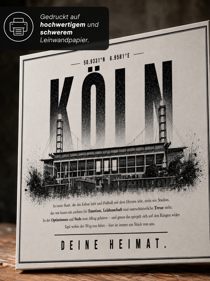 Köln Stadion Leinwand