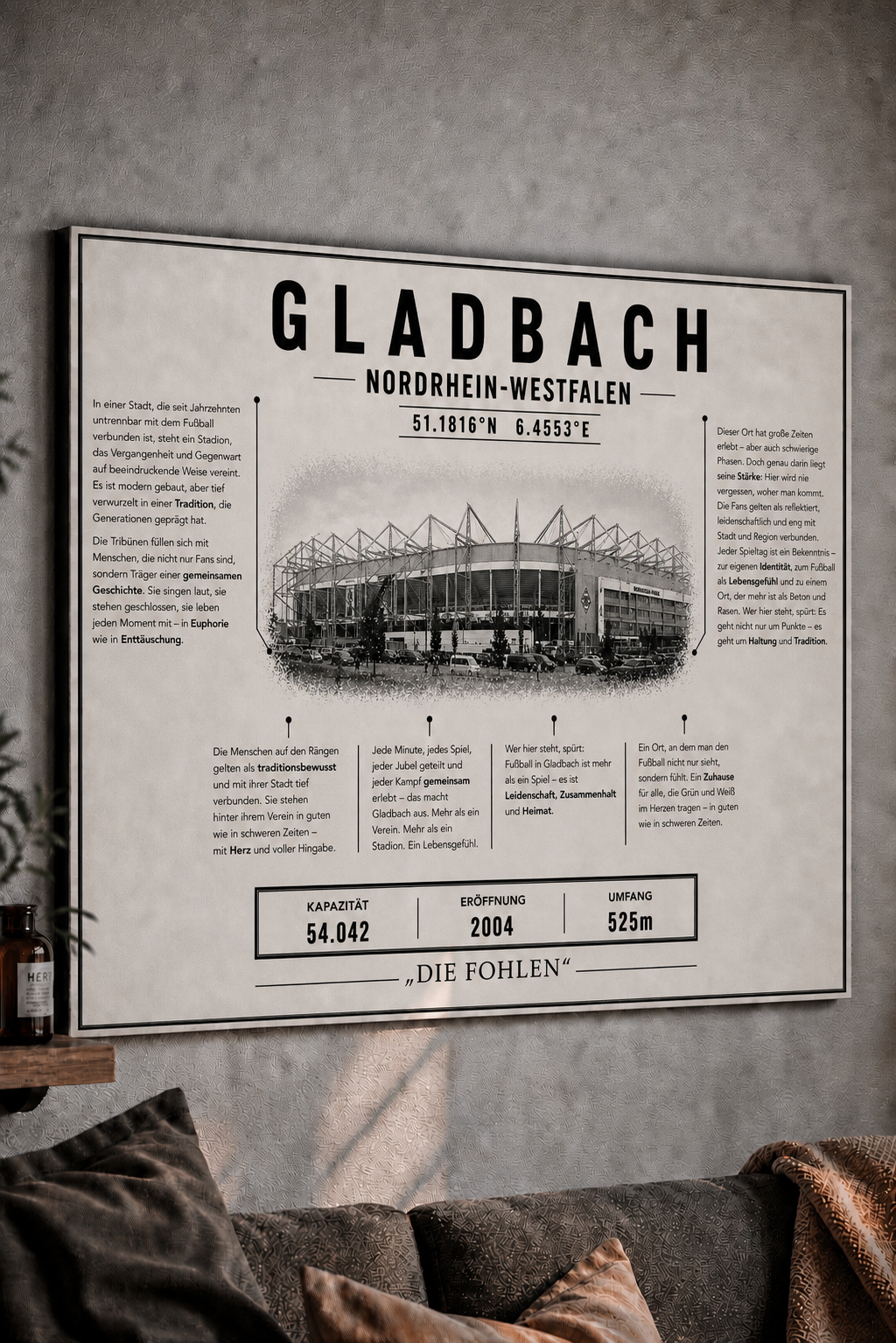 Gladbach Stadion Leinwand