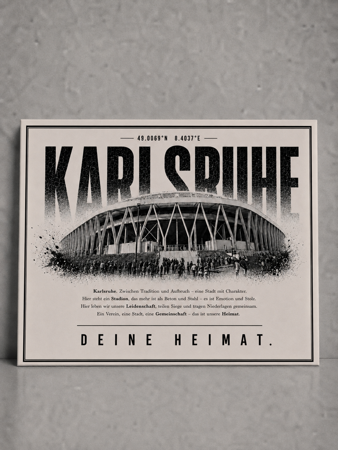 Karlsruhe Stadion Leinwand