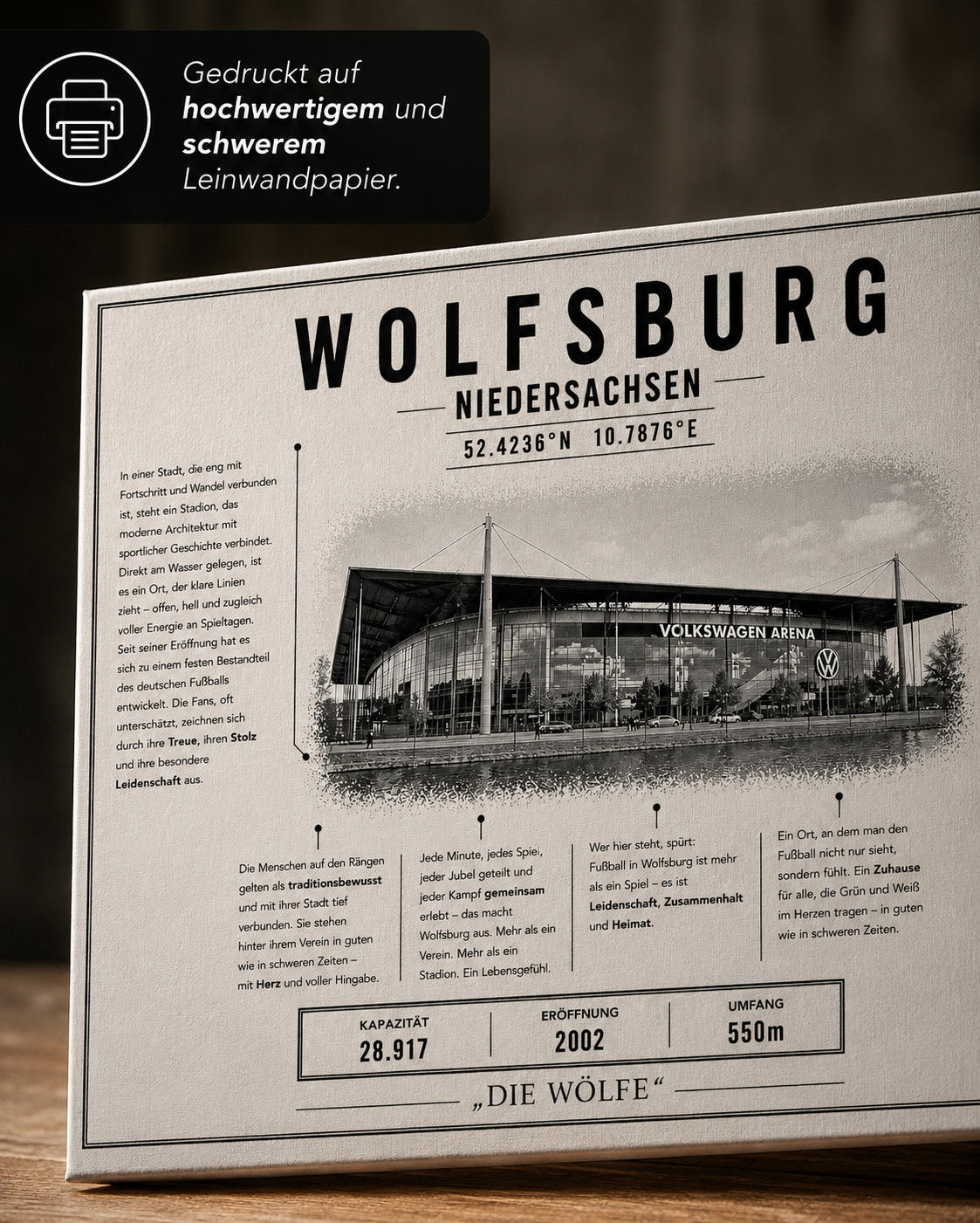 Wolfsburg Stadion Leinwand