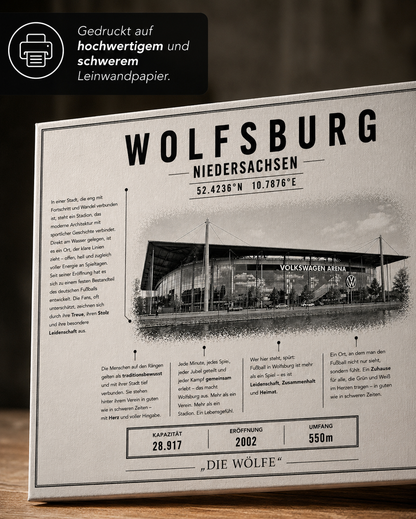 Wolfsburg Stadion Leinwand