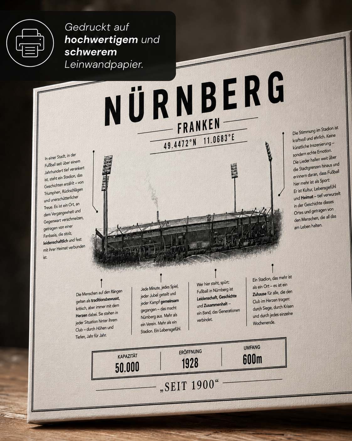 Nürnberg Stadion Leinwand – Detailansicht 4