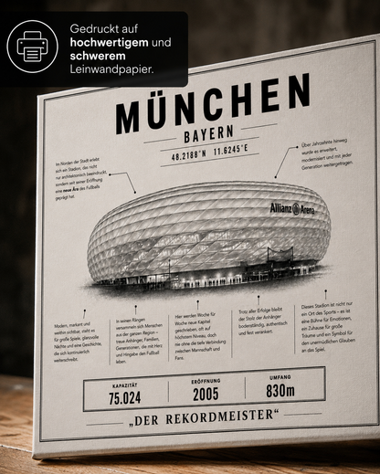 München Stadion Leinwand