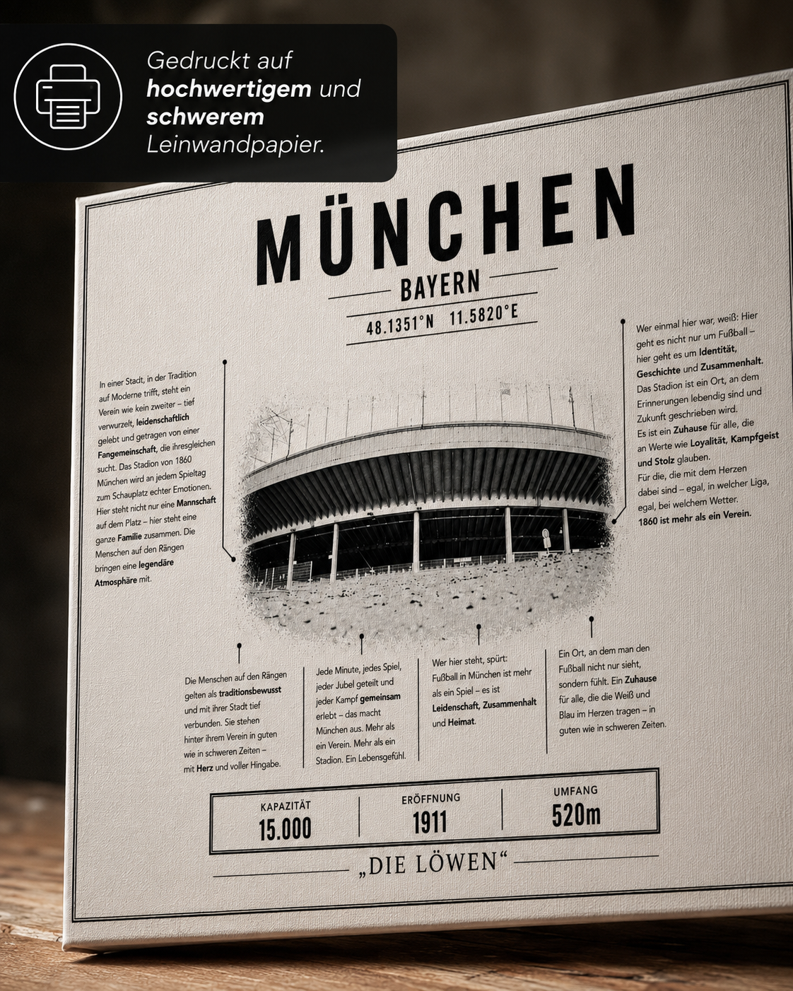 München Stadion Leinwand