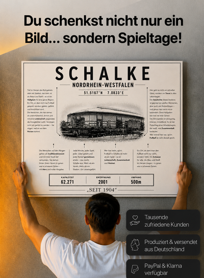 Schalke Stadion Leinwand