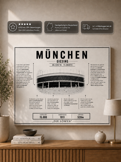 München Stadion Leinwand