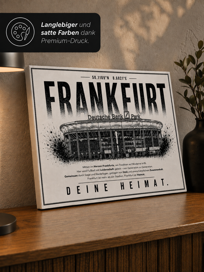 Frankfurt Stadion Leinwand