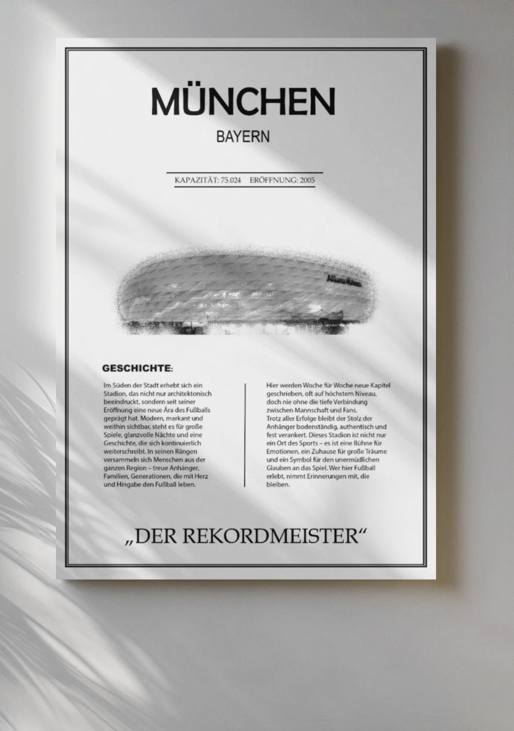 München Stadion Leinwand