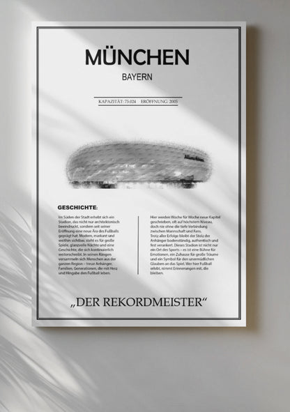 München Stadion Leinwand