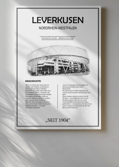 Leverkusen Stadion Leinwand