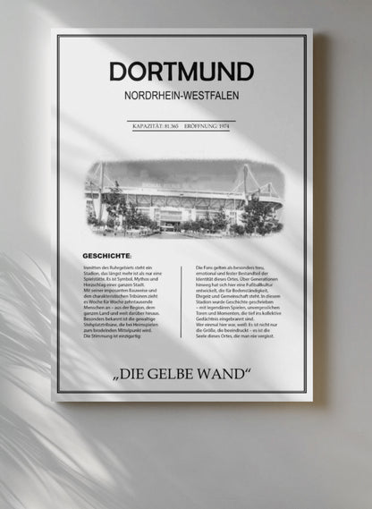 Dortmund Stadion Leinwand
