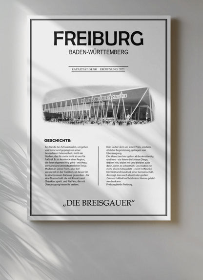 Freiburg Stadion Leinwand