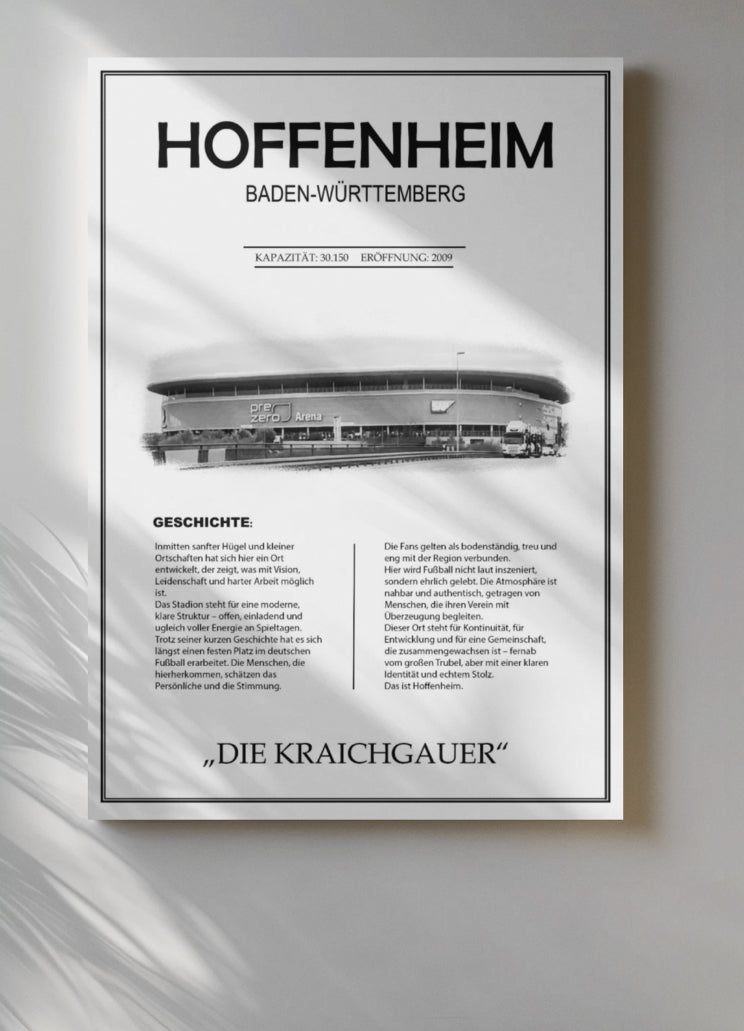 Hoffenheim Stadion Leinwand