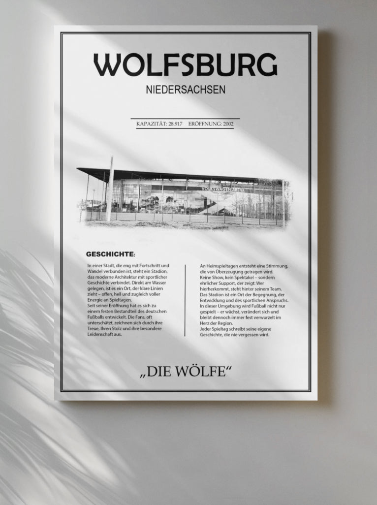Wolfsburg Stadion Leinwand