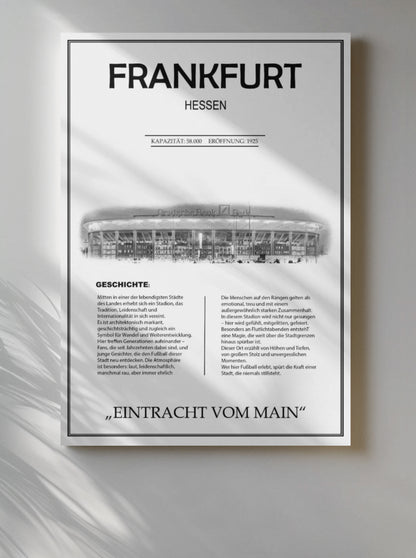Frankfurt Stadion Leinwand