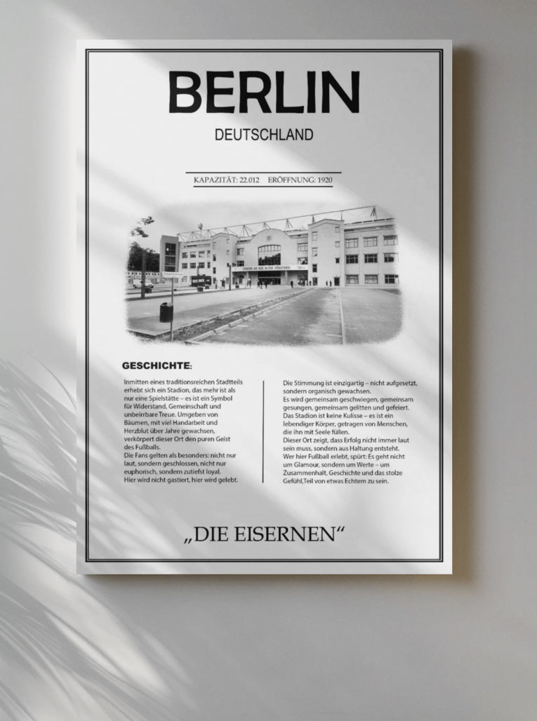 Berlin Stadion Leinwand